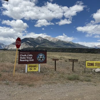 Chalk Cliffs Fish Hatchery - Sign when u arrive at the corner - Public Services & Government Near Me - Nathrop, Colorado Chalk Cliffs Fish Hatchery - Sign when u arrive at the corner - Public Services & Government Near Me - Nathrop, Colorado