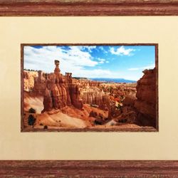 Fine Art Frameshop - Rustic Canyon Photo - matted with matching wood fillet and frame - Low Price Framing - Lakeland, FL 33801