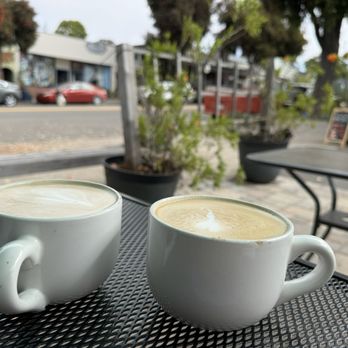 Buttercup Bakery & Cafe - Two lattes! - Cafes Near Me - Morro Bay, California