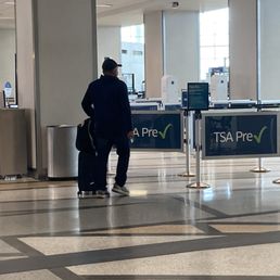 TSA PreCheck entrance is by the info booth TSA PreCheck entrance is by the info booth