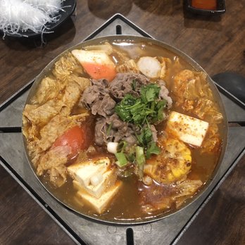 Boiling Point - Beef Hot Soup ($15.15) - we asked for medium spicy. It was quite tasty. Perfect meal for rainy day. - Taiwanese Near Me - Bellevue, Washington