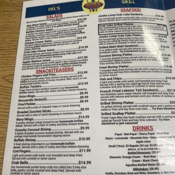 Del's Grill - Menu - American Near Me - Ocean City, New Jersey Del's Grill - Menu - American Near Me - Ocean City, New Jersey