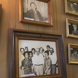 Sam's Place - The founding family. On the wall above the first booth.
