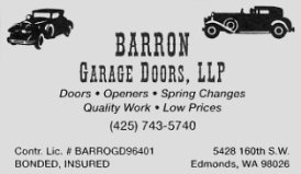 Barron Garage Doors - Garage Door Contractor in Edmonds, WA