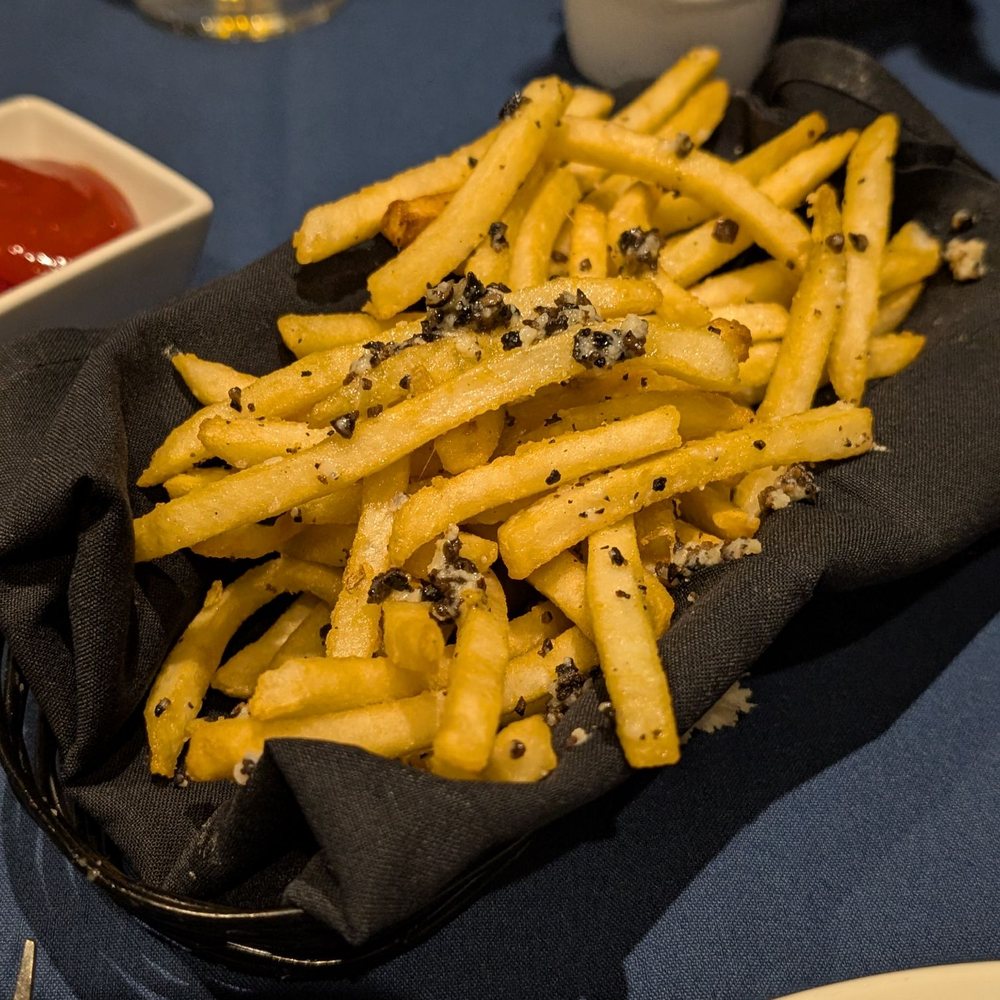 Pamplemousse Grille - Truffle fries - New American Near Me - Solana Beach, California Pamplemousse Grille - Truffle fries - New American Near Me - Solana Beach, California