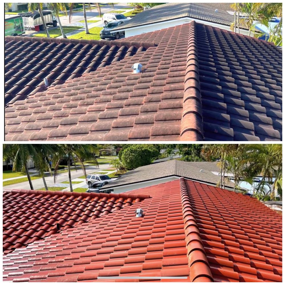 Slide of Ares Roof & Gutter Cleaning
