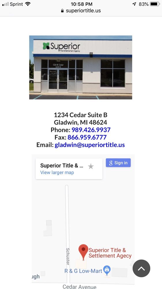 SUPERIOR TITLE AND SETTLEMENT AGENCY Updated August 2024 119