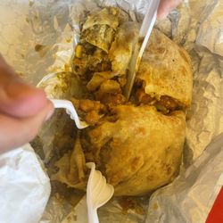 Singh's Roti Shop - Sooo good Veggie Roti Dinner