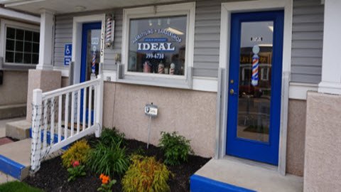 Ideal Hairstyling & Barber Shop Logo