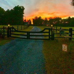 Diamond Creek Farm - Sunset over the farm