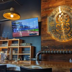 Bar, where all orders are placed, picked up & paid for.