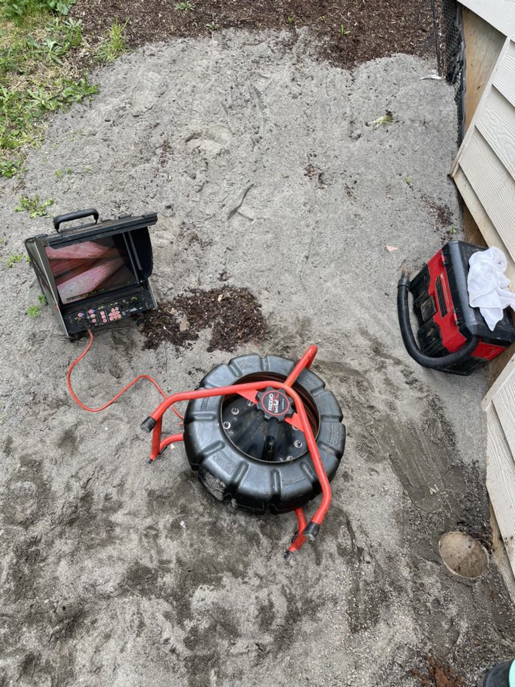 Slide of NW Sewer & drain