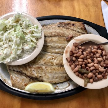The Crab Shack - Broiled Blue Fish w/coleslaw & black eyed peas - Seafood Near Me - Salter Path, North Carolina The Crab Shack - Broiled Blue Fish w/coleslaw & black eyed peas - Seafood Near Me - Salter Path, North Carolina