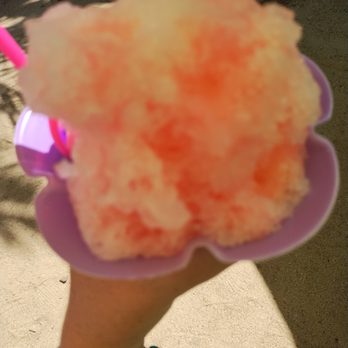 Maui Shave Ice - Orange County - Pink lemon sour , perfect flavor for a hot day ! - Shaved Ice Near Me