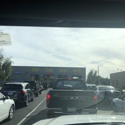 Today's line, end of the month before a holiday. I waited about 20 minutes. No big deal!