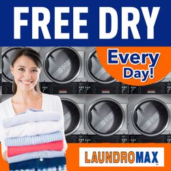 Laundromax - Free Dry Every Day! When you wash with us.