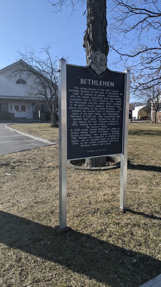 BETHLEHEM HISTORICAL MARKER 36 Main St S, Bethlehem, Connecticut