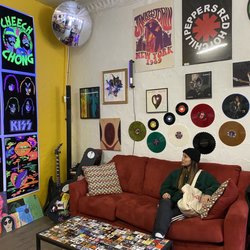 High Fidelity - corner lounge area was a whole vibe