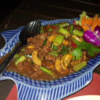 Restaurant Chanthaburi - Minced beef with bamboo - Hotels & Travel Near Me - Basel, BS