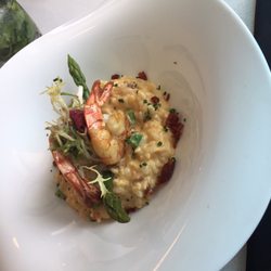 O'Bistrot d'à Côté - Risotto de gambas, asperge, chorizo! MERCI AU CHEF!!
