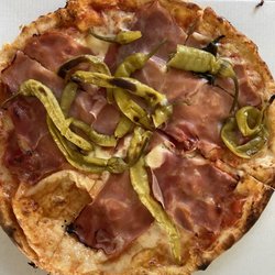 Pizzaschnellimbiß - Prosciutto e peperoni