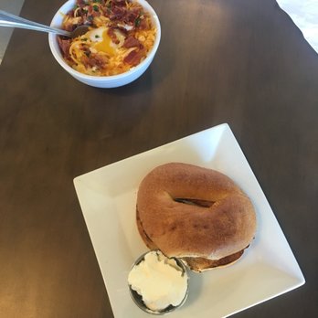 Southern Grounds - Grits bowl and toasted bagel - Cafes Near Me - Jacksonville, Florida Southern Grounds - Grits bowl and toasted bagel - Cafes Near Me - Jacksonville, Florida