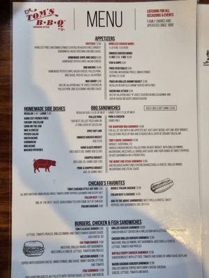 Menu photo 1 Tom's BBQ Mesa, AZ