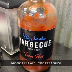 Big Smoke Barbecue - Different varieties of sauce
