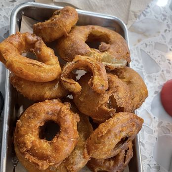 Cotton Gin - Onion Rings  Lightly breaded and delish  10 stars - Juice Bars & Smoothies Near Me - Crandall, Texas