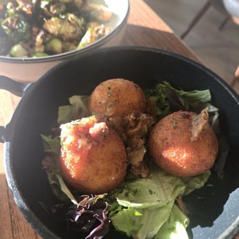 Parkside At The Grove - Bacon jam grit fritters - Seafood Near Me - Snellville, Georgia Parkside At The Grove - Bacon jam grit fritters - Seafood Near Me - Snellville, Georgia