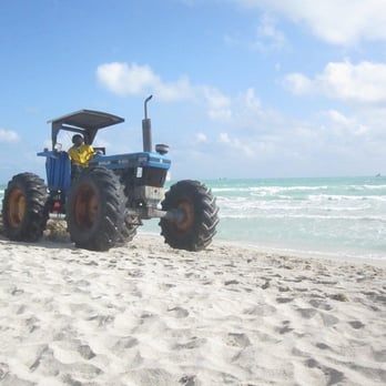 Lummus Park on South Beach - Tractor on the beach - Parks Near Me - Miami Beach, Florida Lummus Park on South Beach - Tractor on the beach - Parks Near Me - Miami Beach, Florida