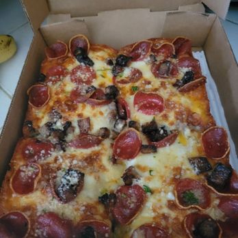 Square Pie Guys at Local Kitchens - pepperoni and olives - Chicken Wings Near Me - San Bruno, California