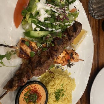 The Olive Restobar - The Olive Kabob Platter Steak + salmon - Mediterranean Near Me - Downey, California The Olive Restobar - The Olive Kabob Platter Steak + salmon - Mediterranean Near Me - Downey, California