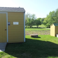 Alderbrook Farm - Public Composting Toilet and wash station off to the side.