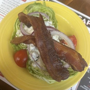 Barnaby's Cafe - Wedge salad subbed for fries $5 upcharge - American Near Me - Houston, Texas