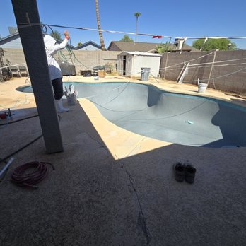Dreamscape Pools - The pebble is being done - Pool & Hot Tub Service Near Me Dreamscape Pools - The pebble is being done - Pool & Hot Tub Service Near Me