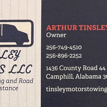 Tinsley Motors Towing - Towing Near Me - Camp Hill, Alabama Tinsley Motors Towing - Towing Near Me - Camp Hill, Alabama