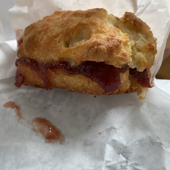 Half and Half Doughnut Co. - Biscuit with jam - Coffee & Tea Near Me - Seattle, Washington