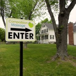 Compassion Massage - Welcome- you've arrived when you see this sign.
