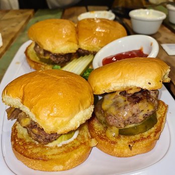 State 48 Tavern - Cheeseburger sliders were solid! Get an extra side of the aioli. - Sports Bars Near Me - Page, Arizona State 48 Tavern - Cheeseburger sliders were solid! Get an extra side of the aioli. - Sports Bars Near Me - Page, Arizona