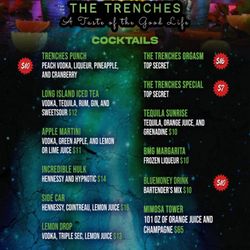 The Trenches - Menu- cocktails