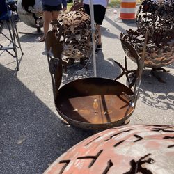 Little River Shrimp Festival - Cool burn pits.