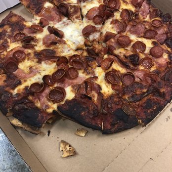 JC's Pizzaria - Burt pizza!!! You can't tell me you don't see it is not able to be eaten  .... seriously!! - Pizza Near Me - Keizer, Oregon