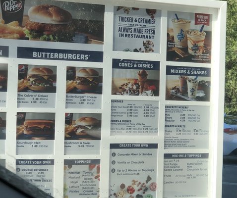 Menu photo 1 Culver's Middleburg, FL