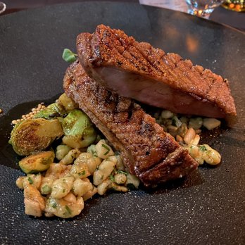 The Observatory - MUSCOVY DUCK BREAST. brussel sprouts, spaetzle, granny smith apple. - Canadian (New) Near Me - North Vancouver, British Columbia The Observatory - MUSCOVY DUCK BREAST. brussel sprouts, spaetzle, granny smith apple. - Canadian (New) Near Me - North Vancouver, British Columbia