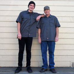 Cycle City - Robert and Gavin. New guard and old school.