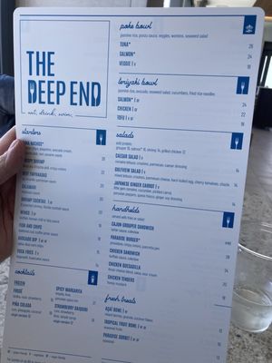 Menu photo 1 The Deep End Clearwater Beach, FL Menu photo 1 The Deep End Clearwater Beach, FL