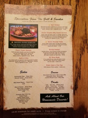 Menu photo 8 Smoke On The Water Elkins, WV Menu photo 8 Smoke On The Water Elkins, WV
