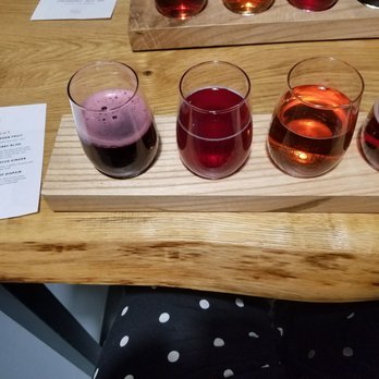 Seed + Stone Cidery - The specialty pink flight ($11) for Valentine's Day! - Cideries Near Me - Rochester, New York Seed + Stone Cidery - The specialty pink flight ($11) for Valentine's Day! - Cideries Near Me - Rochester, New York