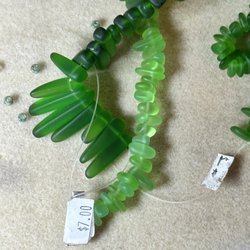 SuSu's Studio & Design - Sea glass beads strung